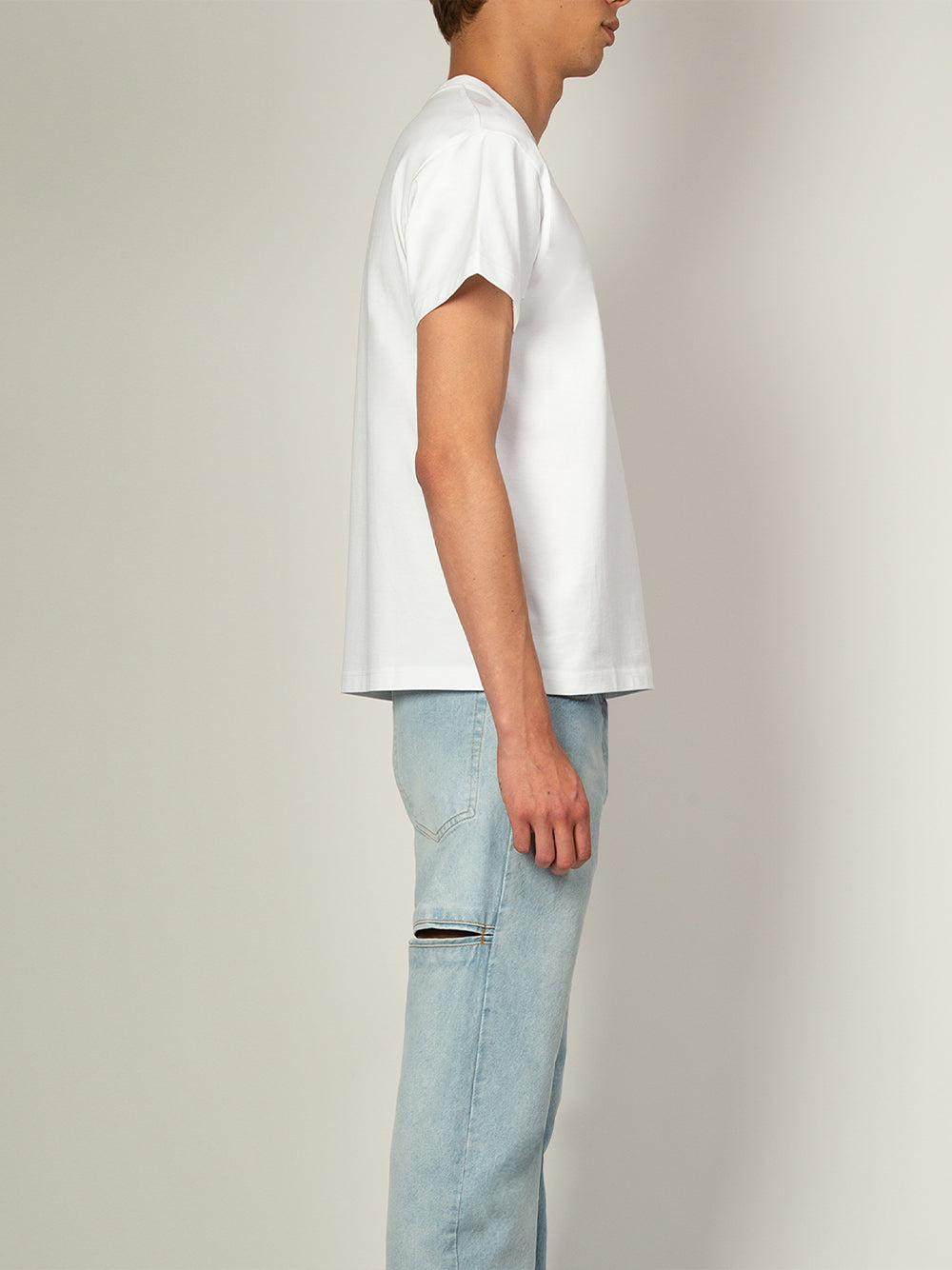 Printed Short Sleeve T-Shirt (White)