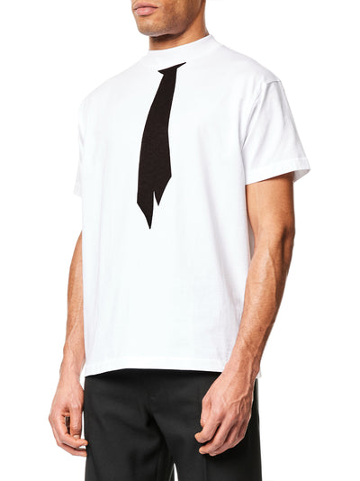 Tie Print T-shirt (White)