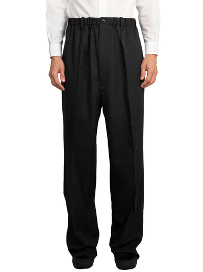 Worker Low Crotch Trousers (Black)