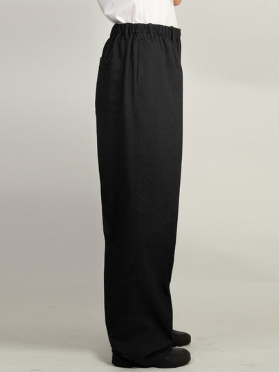 Worker Low Crotch Trousers (Black)