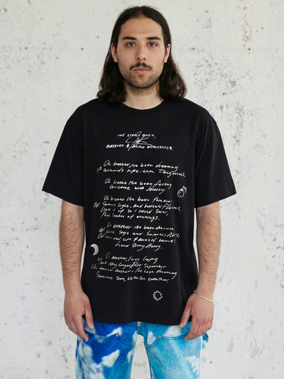 Poem Tee Shirt Knit (Black)