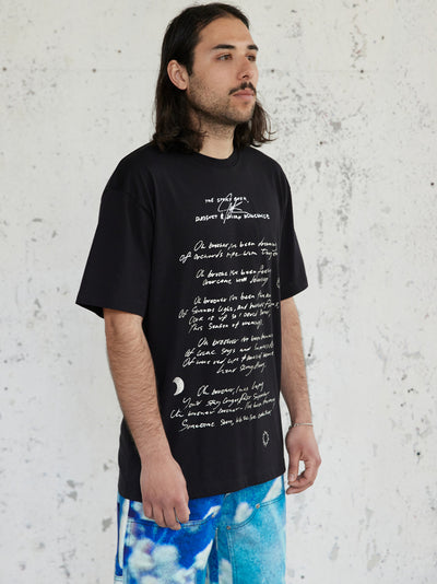 Poem Tee Shirt Knit (Black)