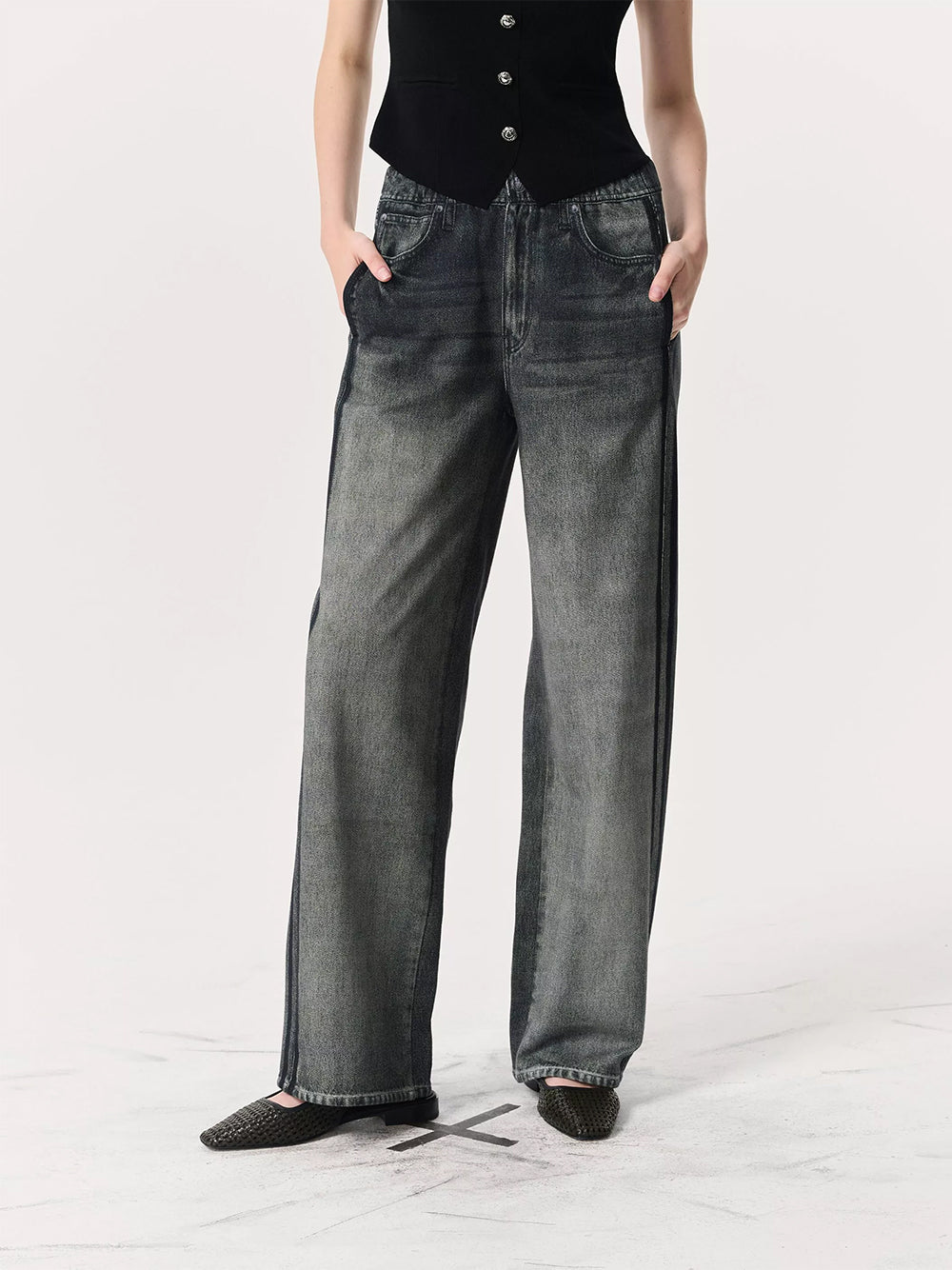 Miramar Terry Wide Track Pant Coney