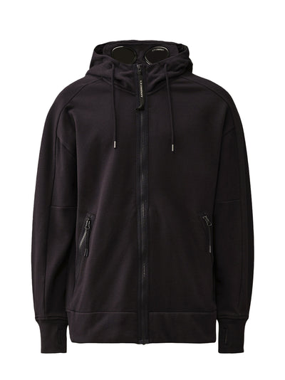 Sweatshirts Hooded Open In Diagonal Raised Fleece Total Eclipse
