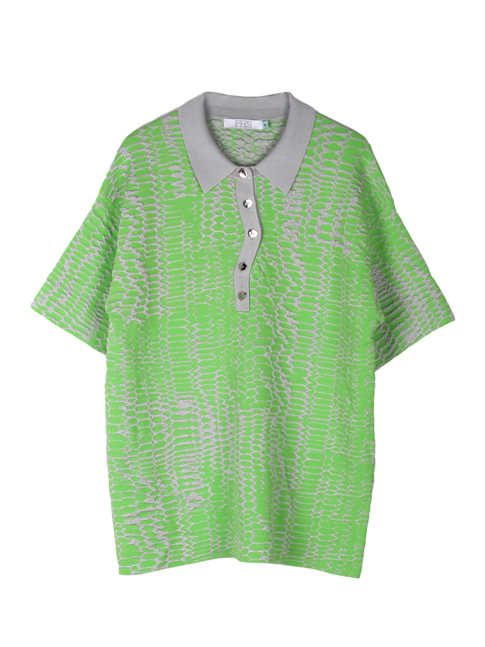 Diablo Oversized Polo Shirt Green Grove