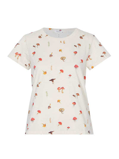 All Over Mushroom Tee Ivory Multi