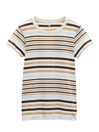 The Slub Striped Tee Bright Multi