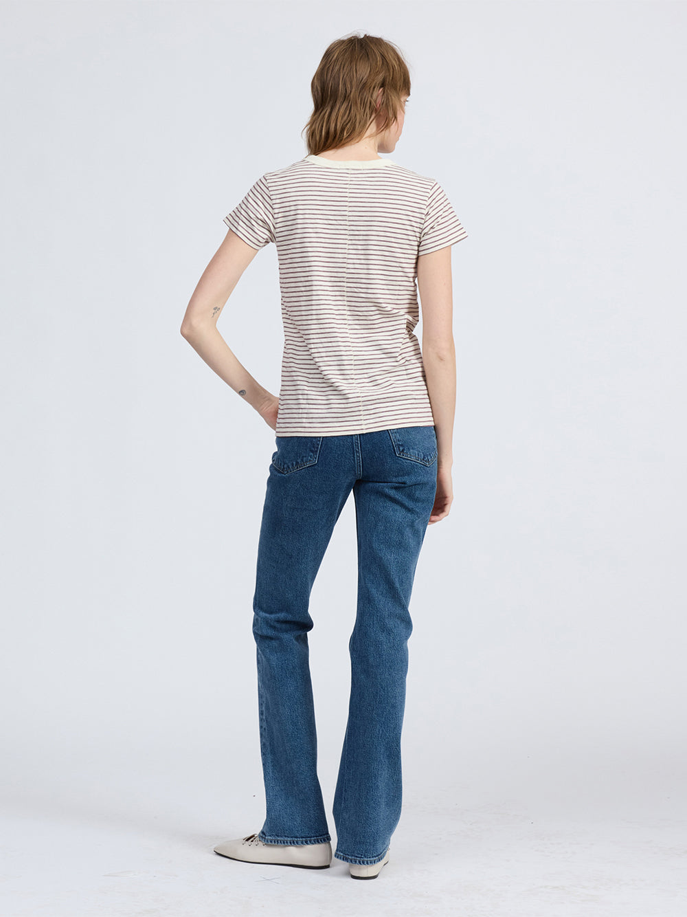 The Slub Striped Tee Bright Multi