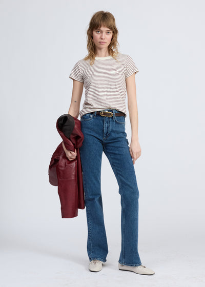 The Slub Striped Tee (Bright Multi)