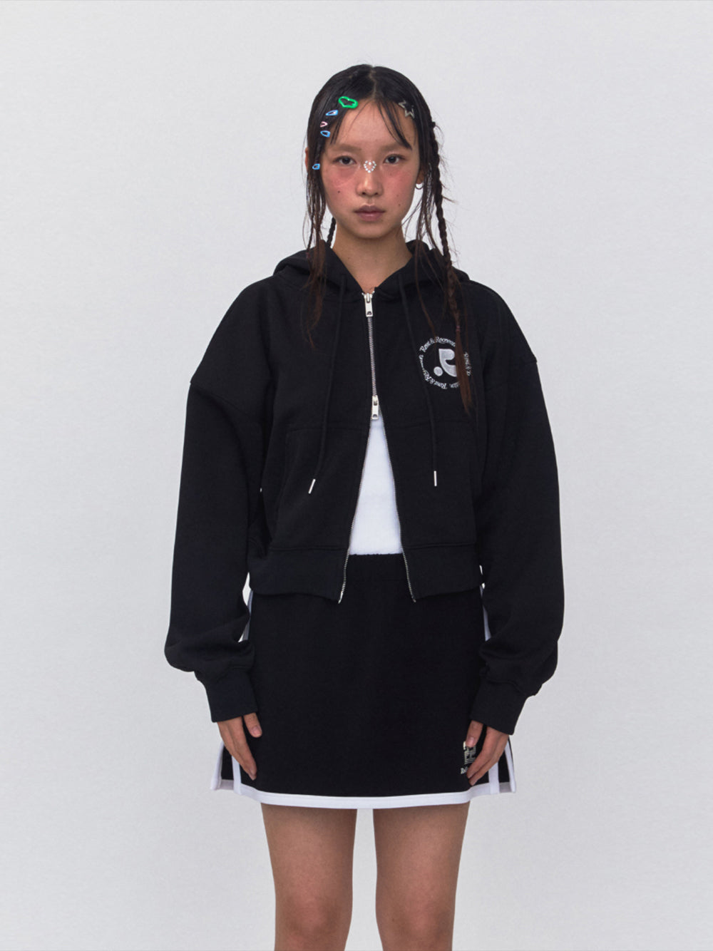 RR 2Way Zip-Up Hoodie (Black)