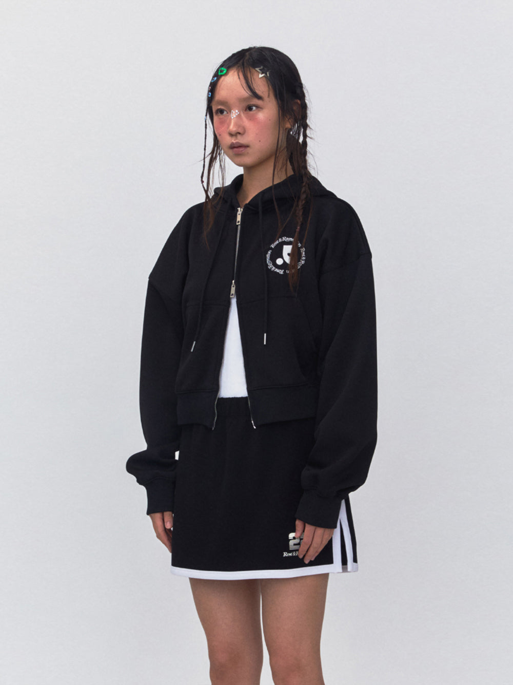 RR 2Way Zip-Up Hoodie (Black)