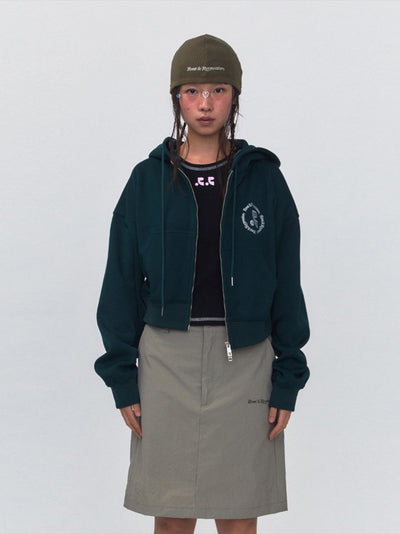 RR 2Way Zip-Up Hoodie (Dark Green)