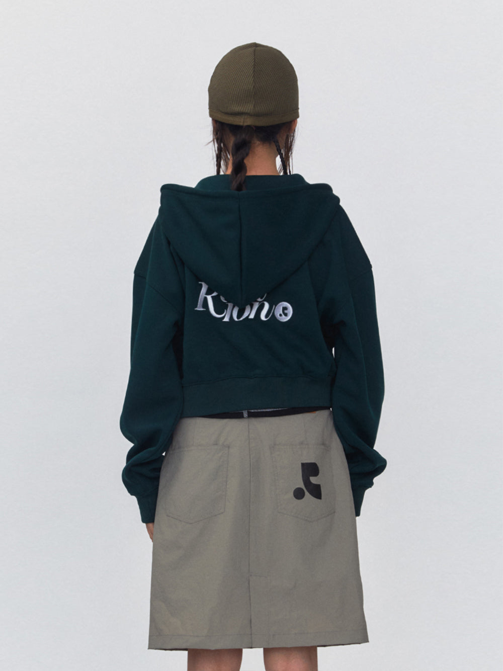 RR 2Way Zip-Up Hoodie (Dark Green)