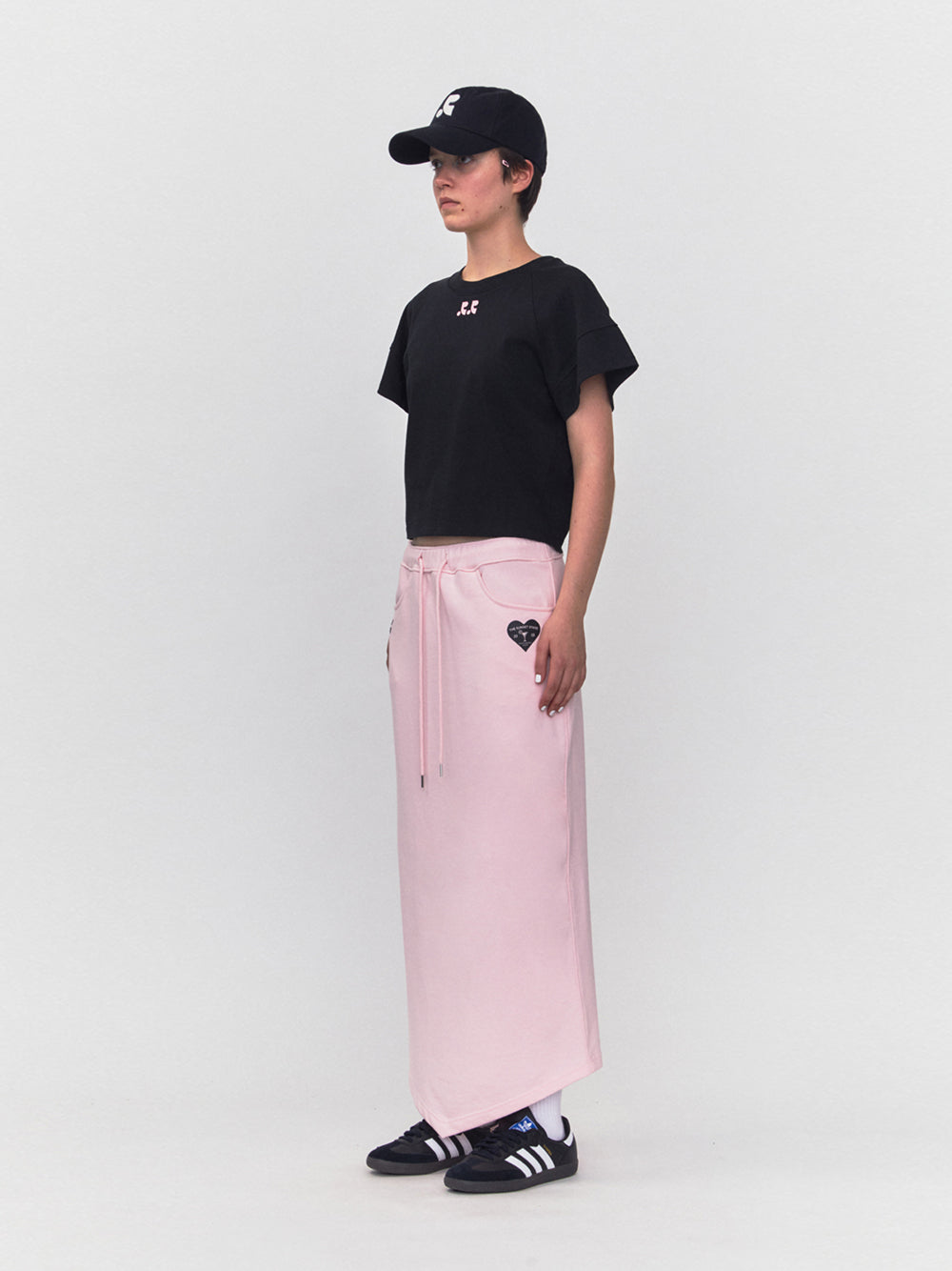 RR Arrow Point Long Skirt (Pink)