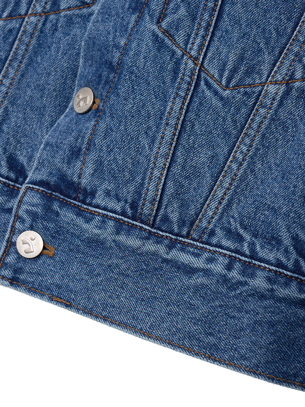 RR Crop Denim Jacket (Blue)