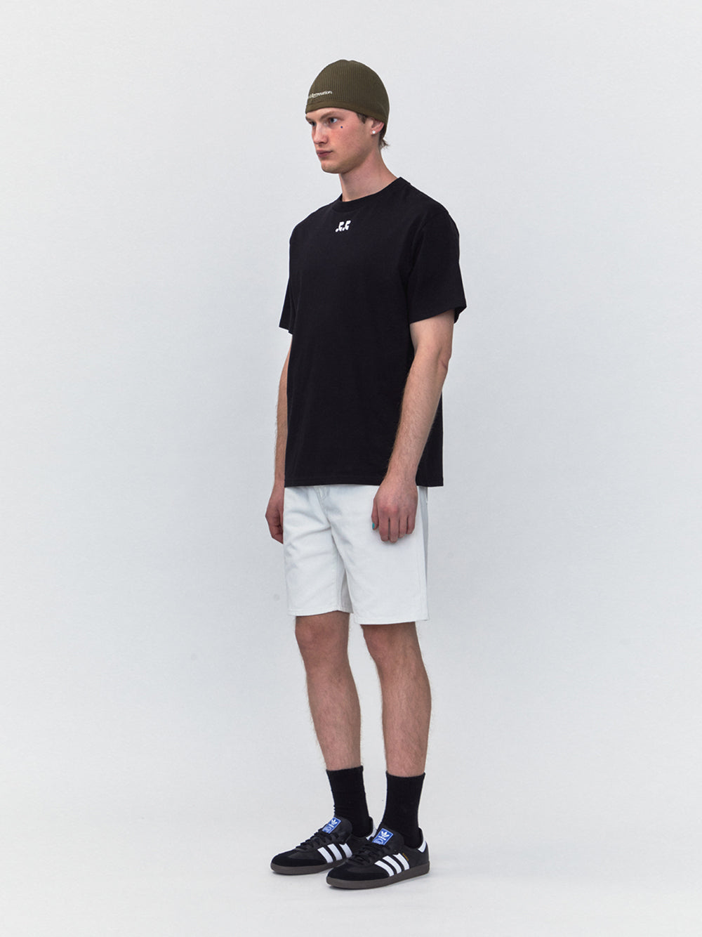 RR Denim Shorts (White)