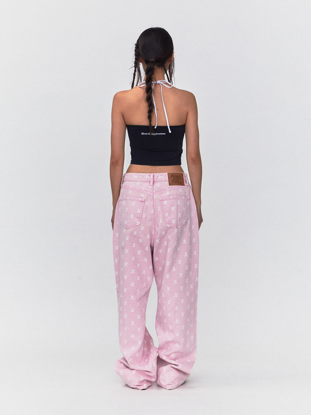 RR Halter Neck Crop Top (Black)