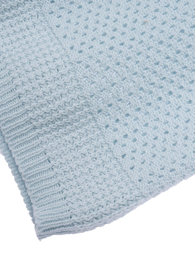 RR Logo Crochet Knit Top (Sky Blue)