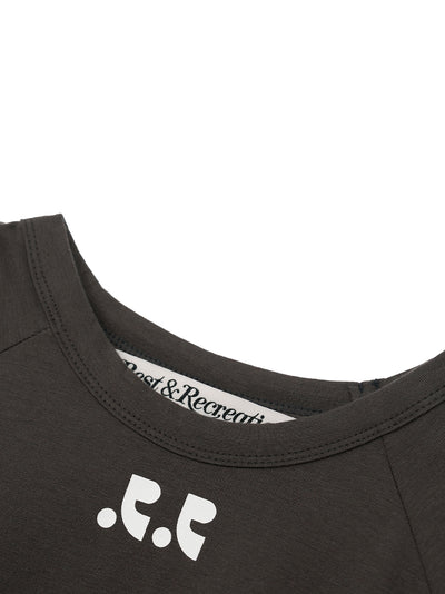 RR Logo Crop Top (Charcoal)