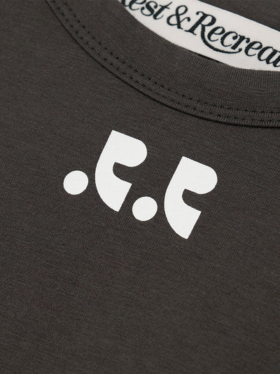 RR Logo Crop Top (Charcoal)