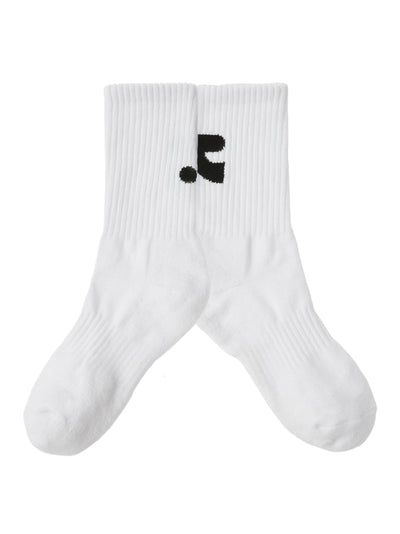 RR Logo Mid Socks (White)
