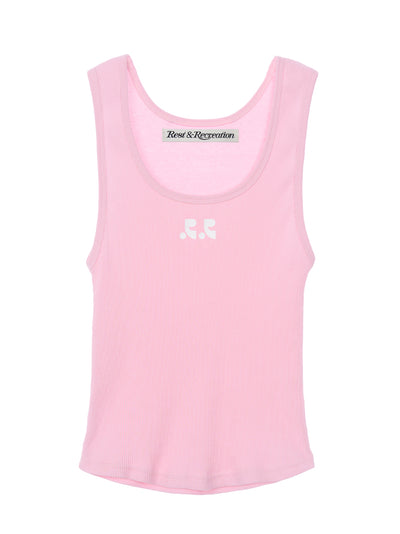 RR Logo Short Tank Top (Pink)