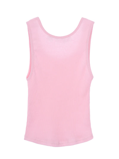 RR Logo Short Tank Top (Pink)