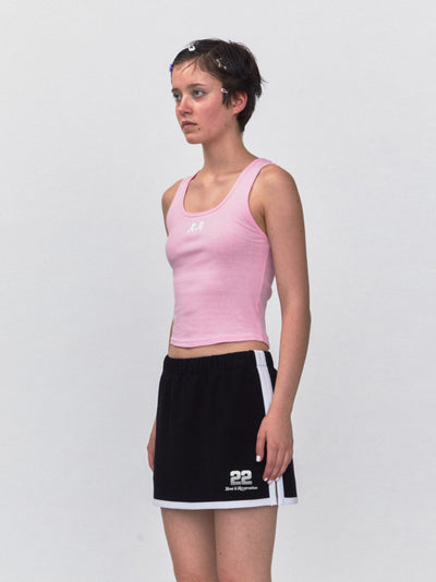 RR Logo Short Tank Top (Pink)