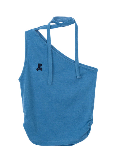 RR One Shoulder Tie Top (Blue)