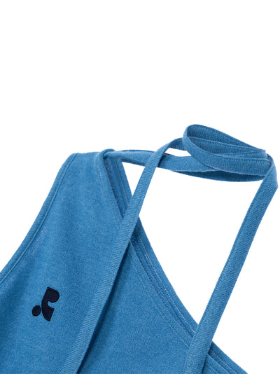 RR One Shoulder Tie Top (Blue)