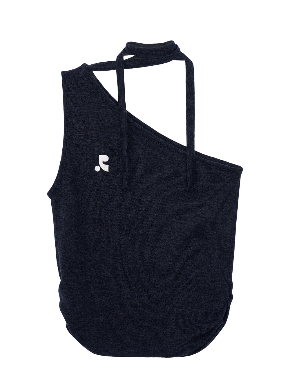 RR One Shoulder Tie Top (Navy)