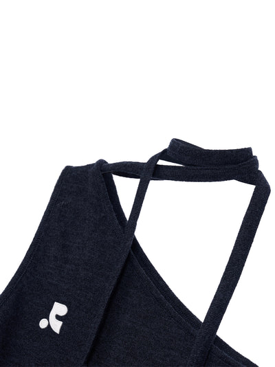 RR One Shoulder Tie Top (Navy)