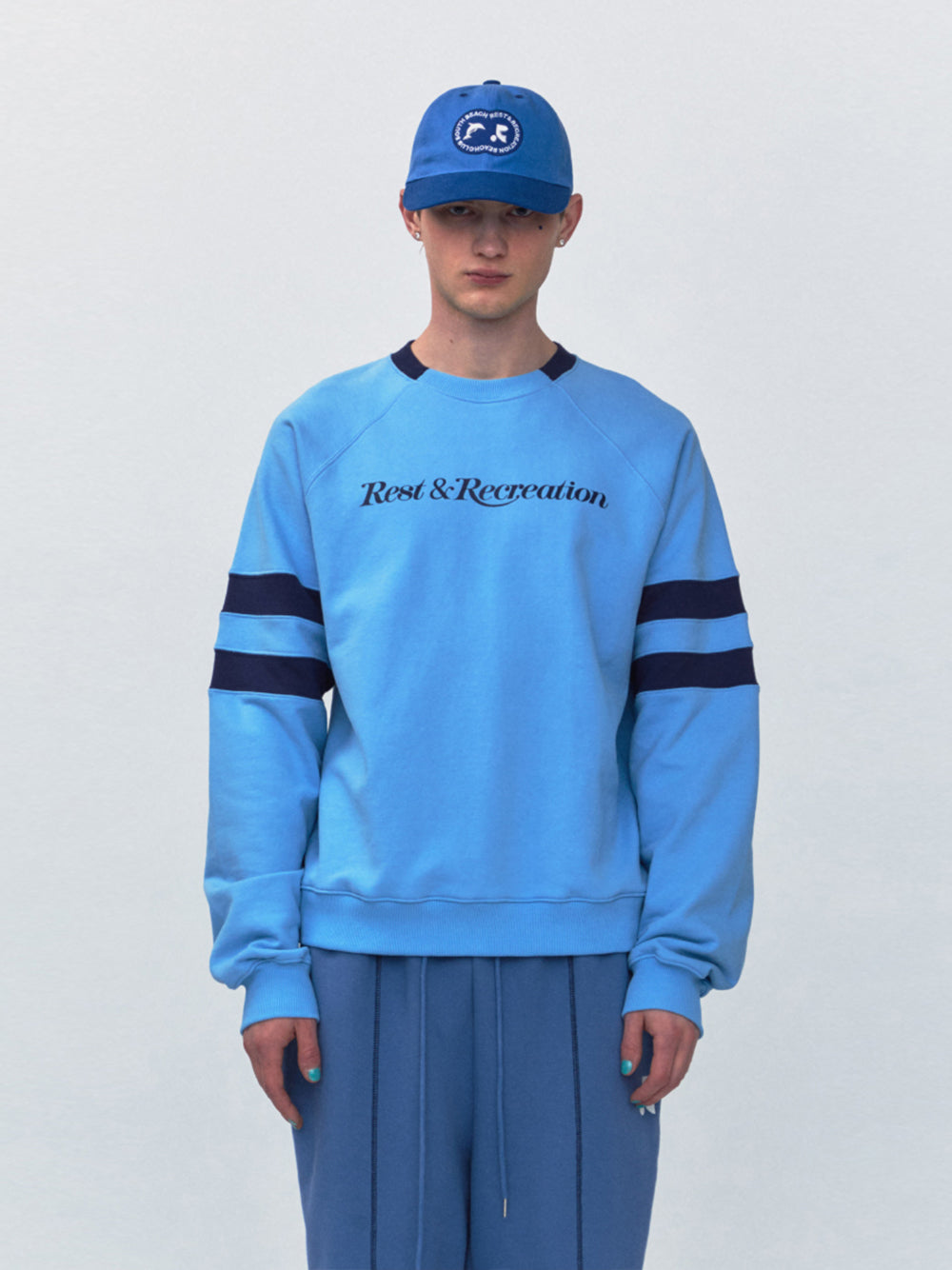 RR Oversized Raglan Sweatshirt (Blue)