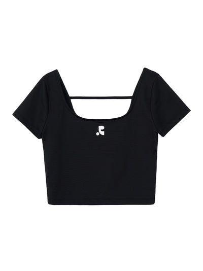 RR Strap Crop Top (Black)