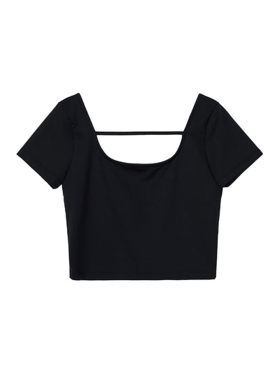 RR Strap Crop Top (Black)