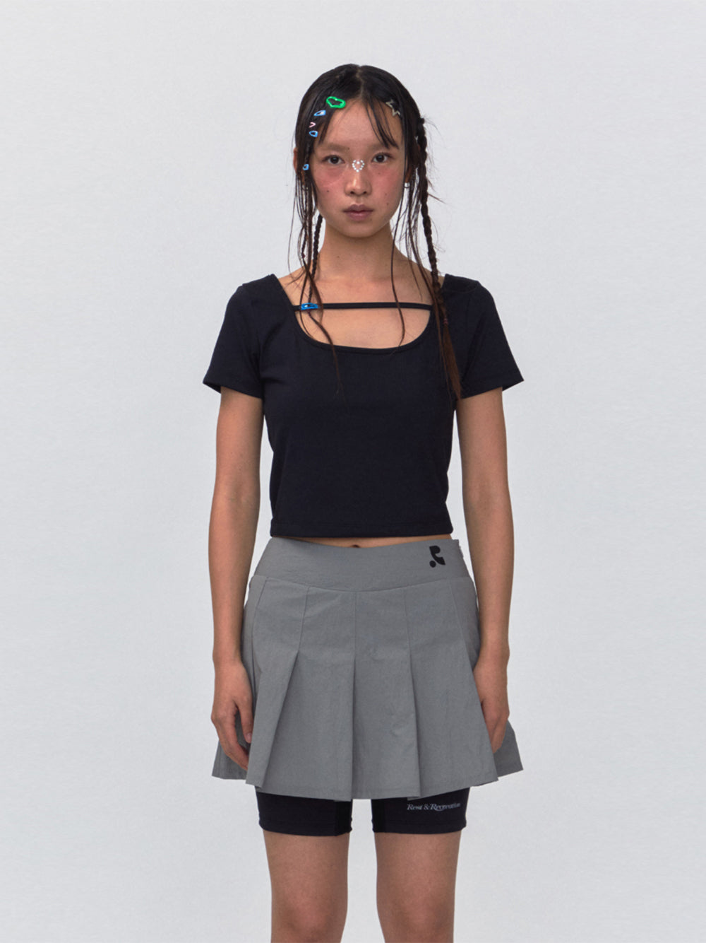 RR Strap Crop Top (Black)