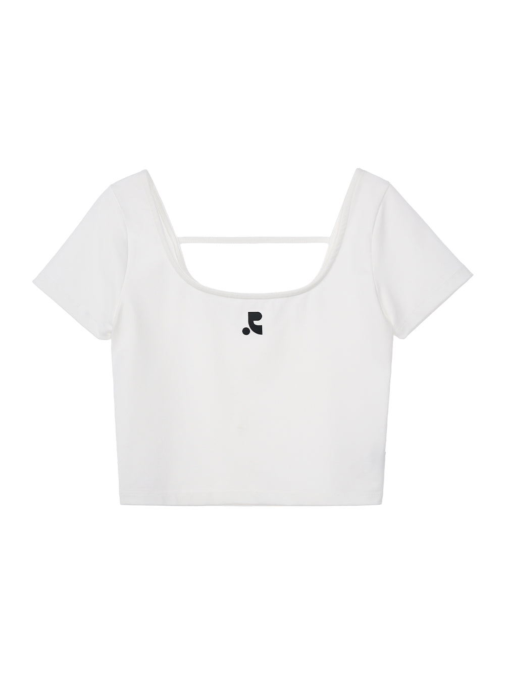 RR Strap Crop Top (White)