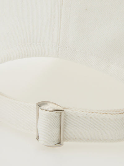 Logo Cotton Ball Cap (Ivory)