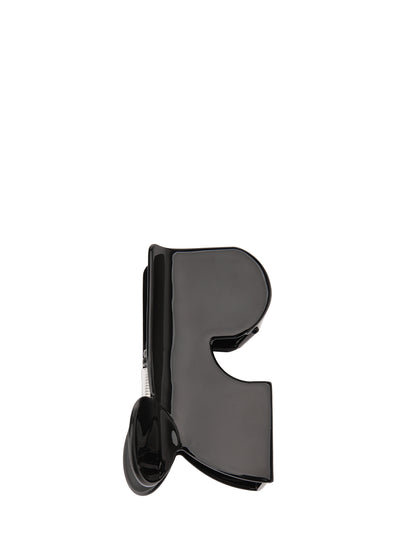 Logo Hair Clip (L) (Black)
