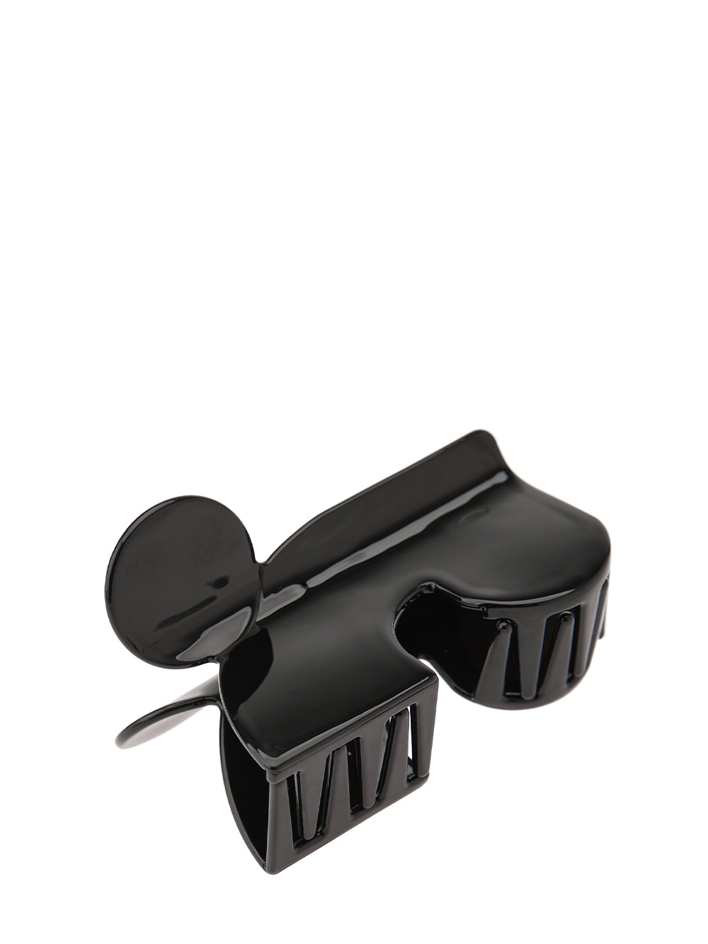 Logo Hair Clip (L) (Black)