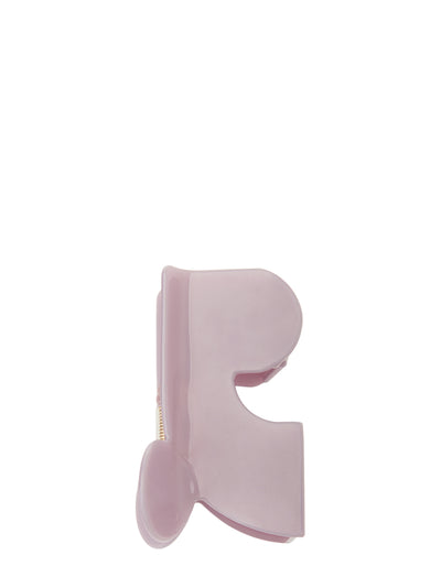 Logo Hair Clip (L) (Pink)