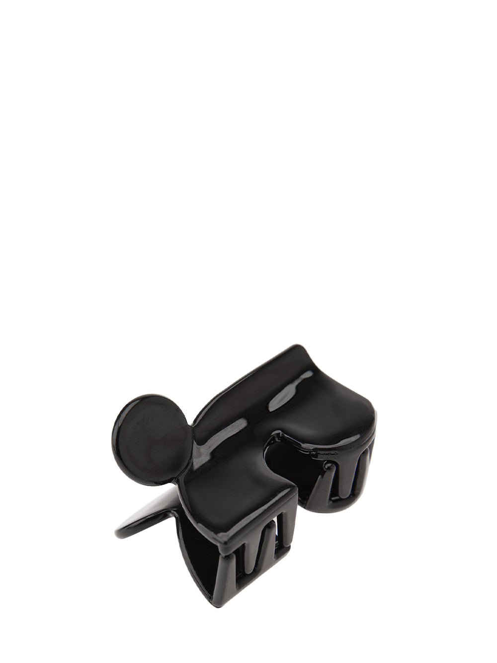 Logo Hair Clip (M) (Black)