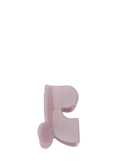 Logo Hair Clip (M) (Pink)