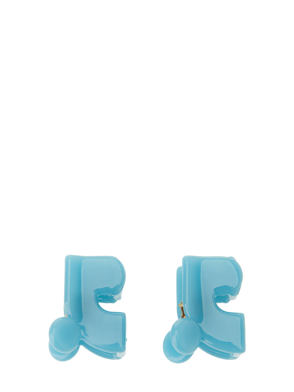 Logo Hair Clip (S) (Blue)