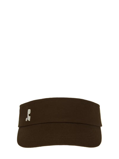 Wide Sun Visor Cap (Brown)