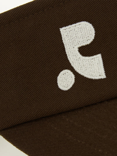 Wide Sun Visor Cap (Brown)