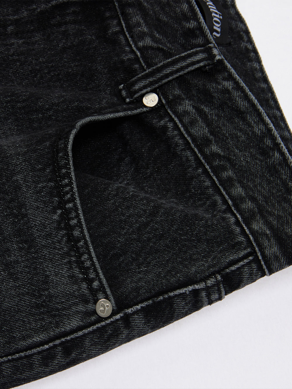 Destroyed Denim Pants (Black)