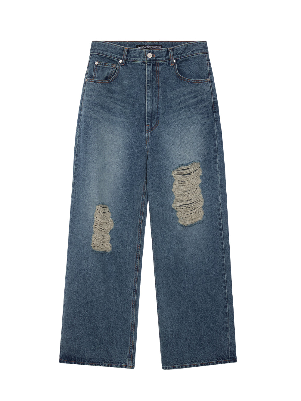 Destroyed Denim Pants (Blue)