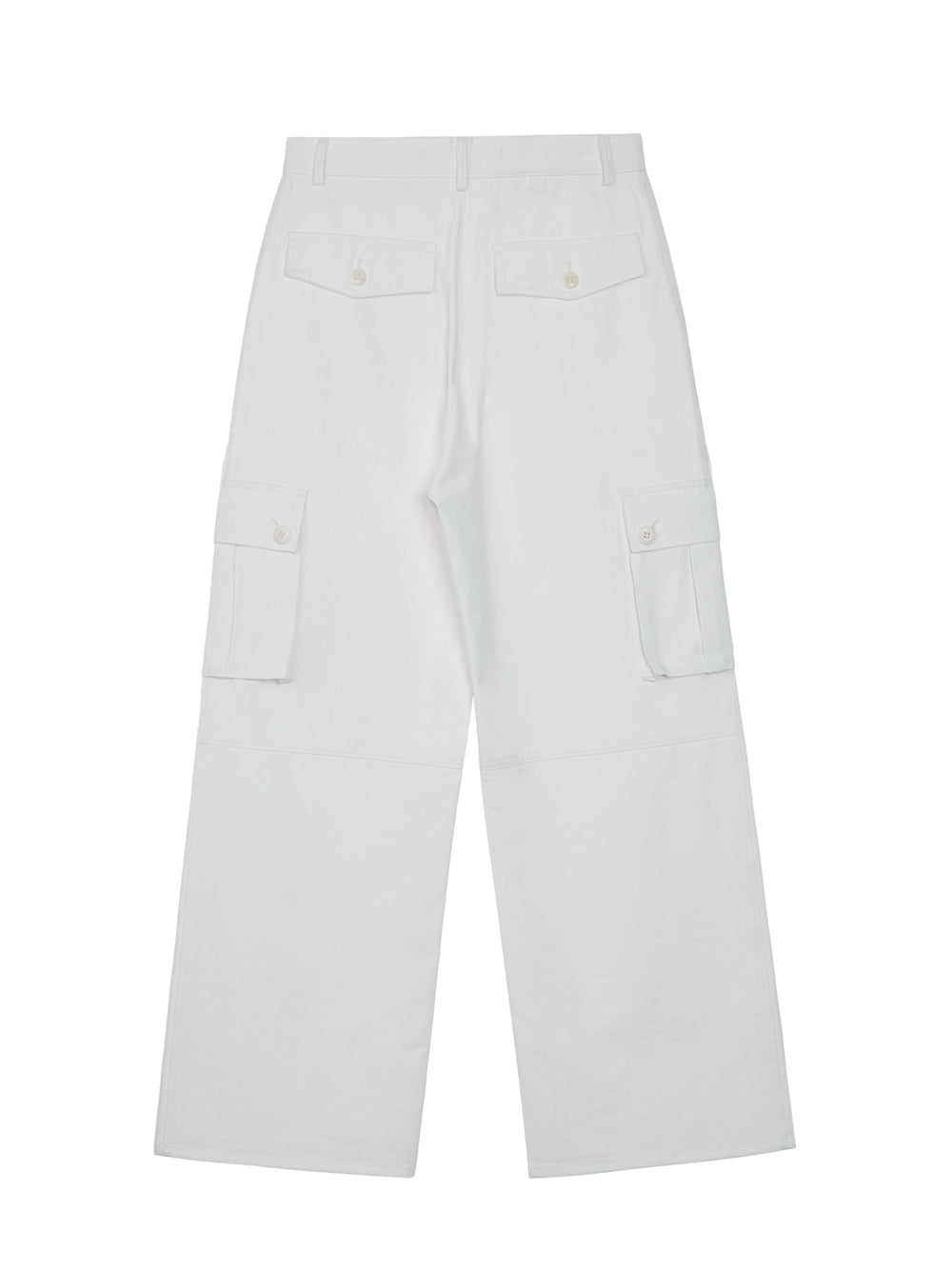 Cotton Cargo Pants (White)