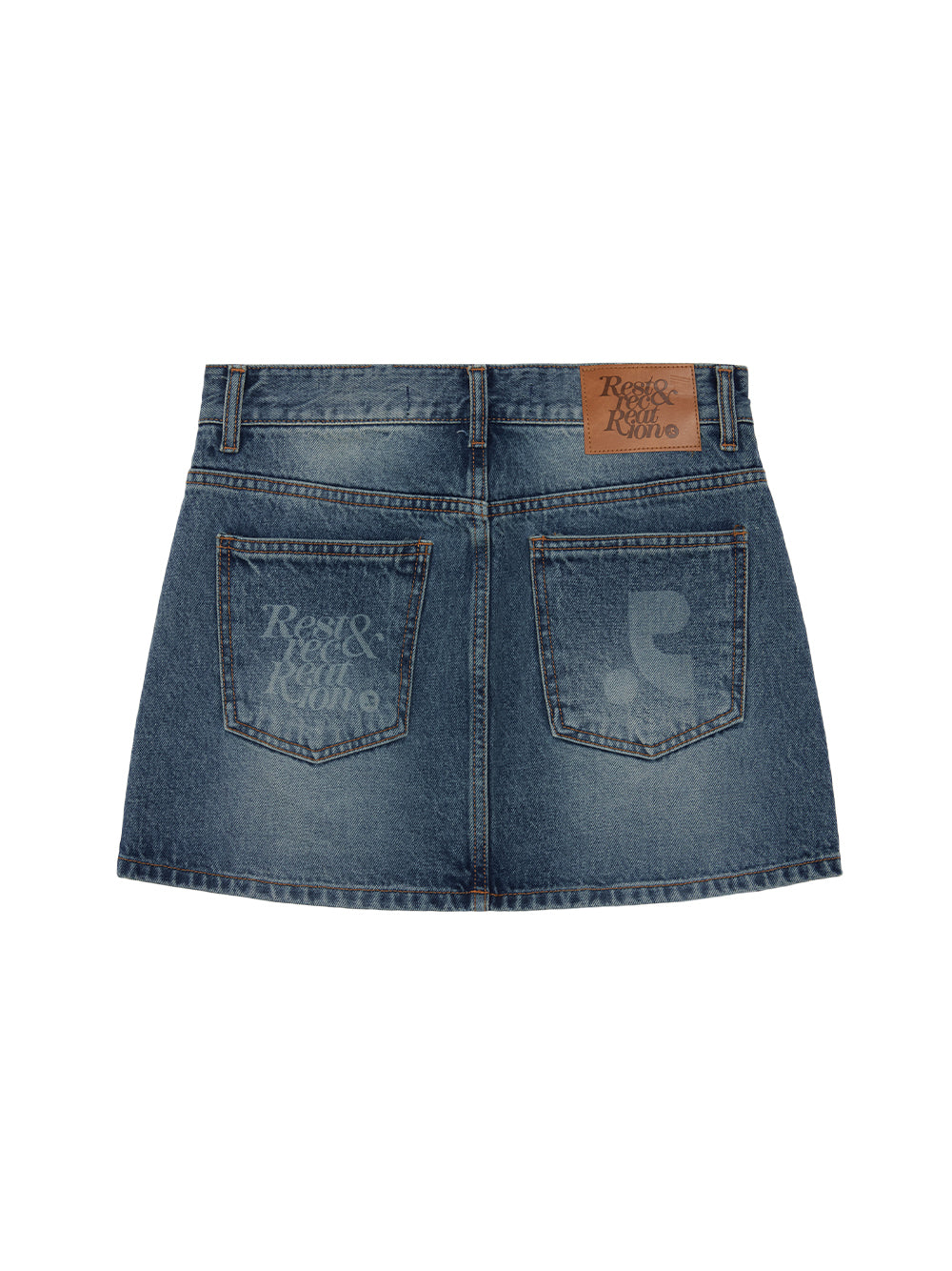 Denim Mini Skirt (Blue)